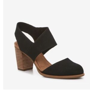 Toms Black and Brown Women's Heels